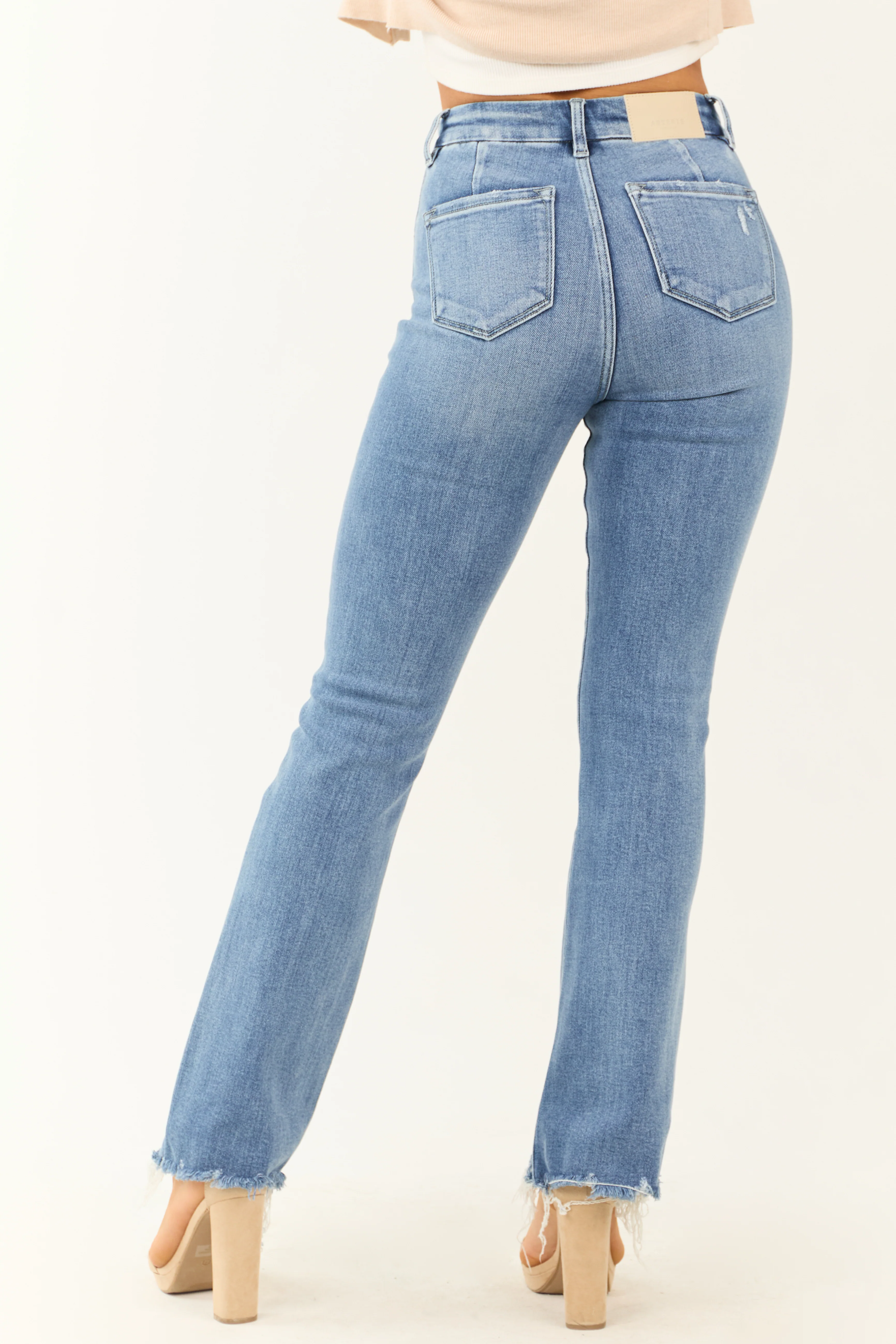 Artemis Medium Wash High Rise Tummy Control Jeans - Image 4