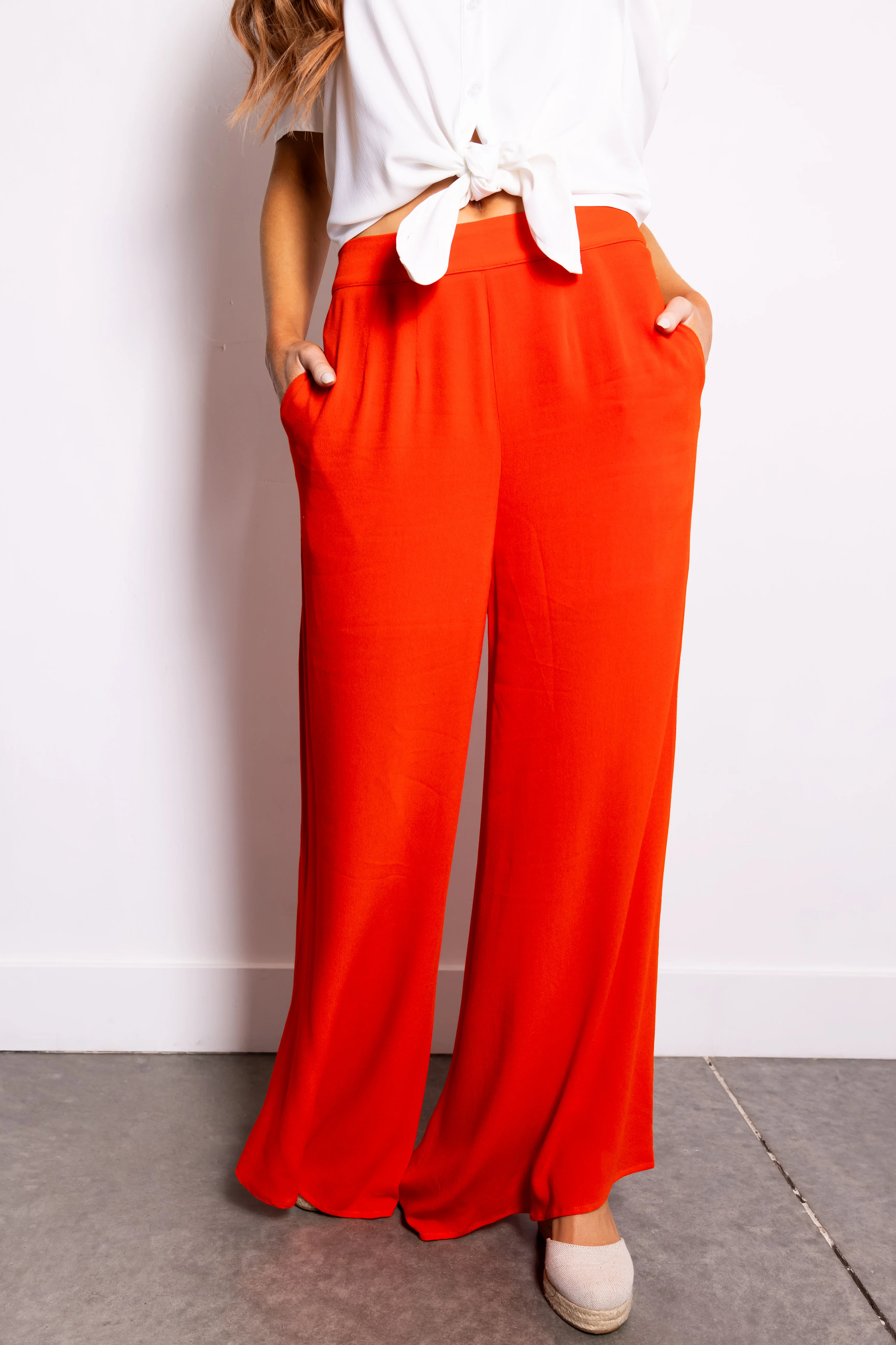 Bright Fire High Waist Wide Leg Pants - Image 2