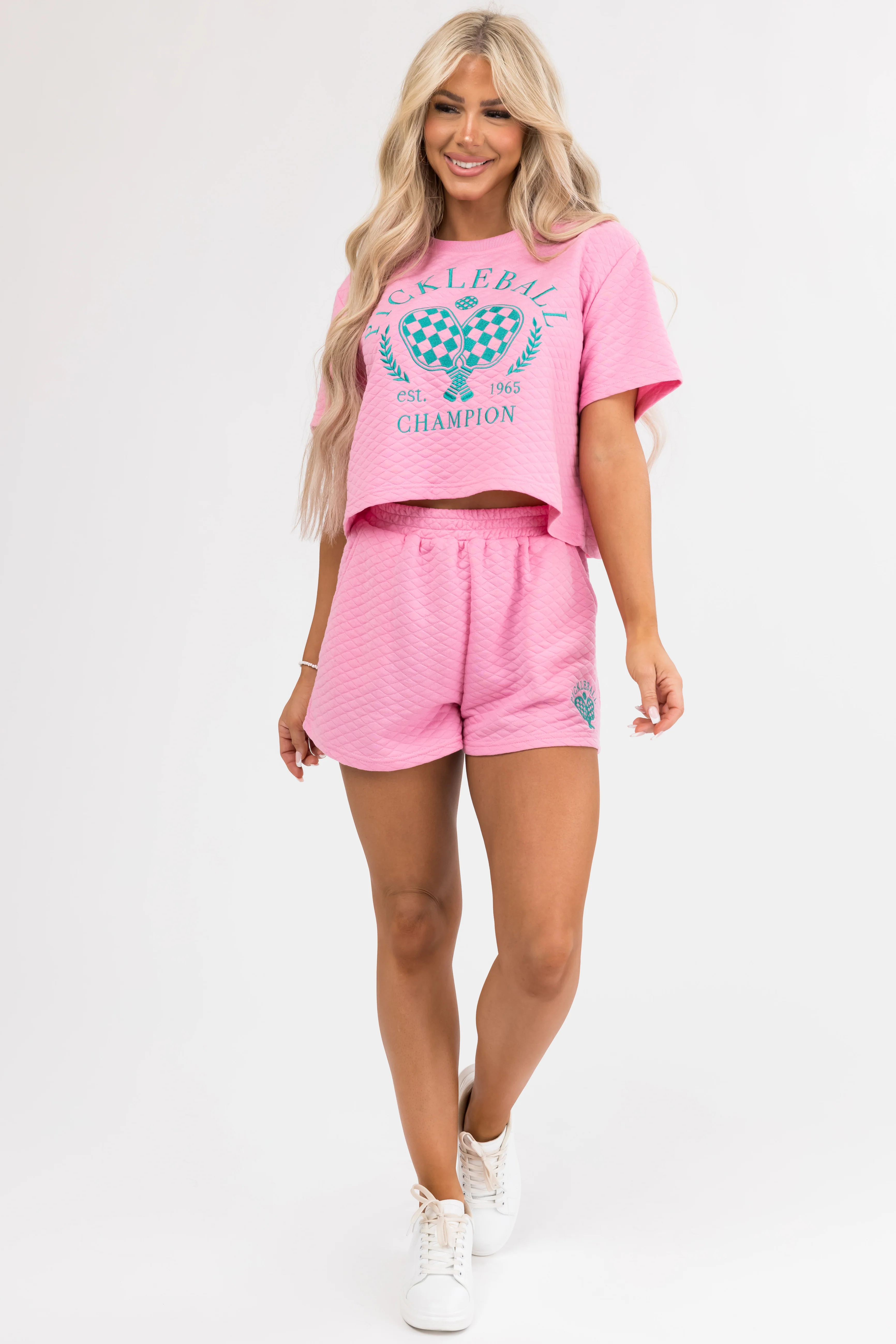Carnation Quilted 'Pickleball' Graphic Top - Image 6