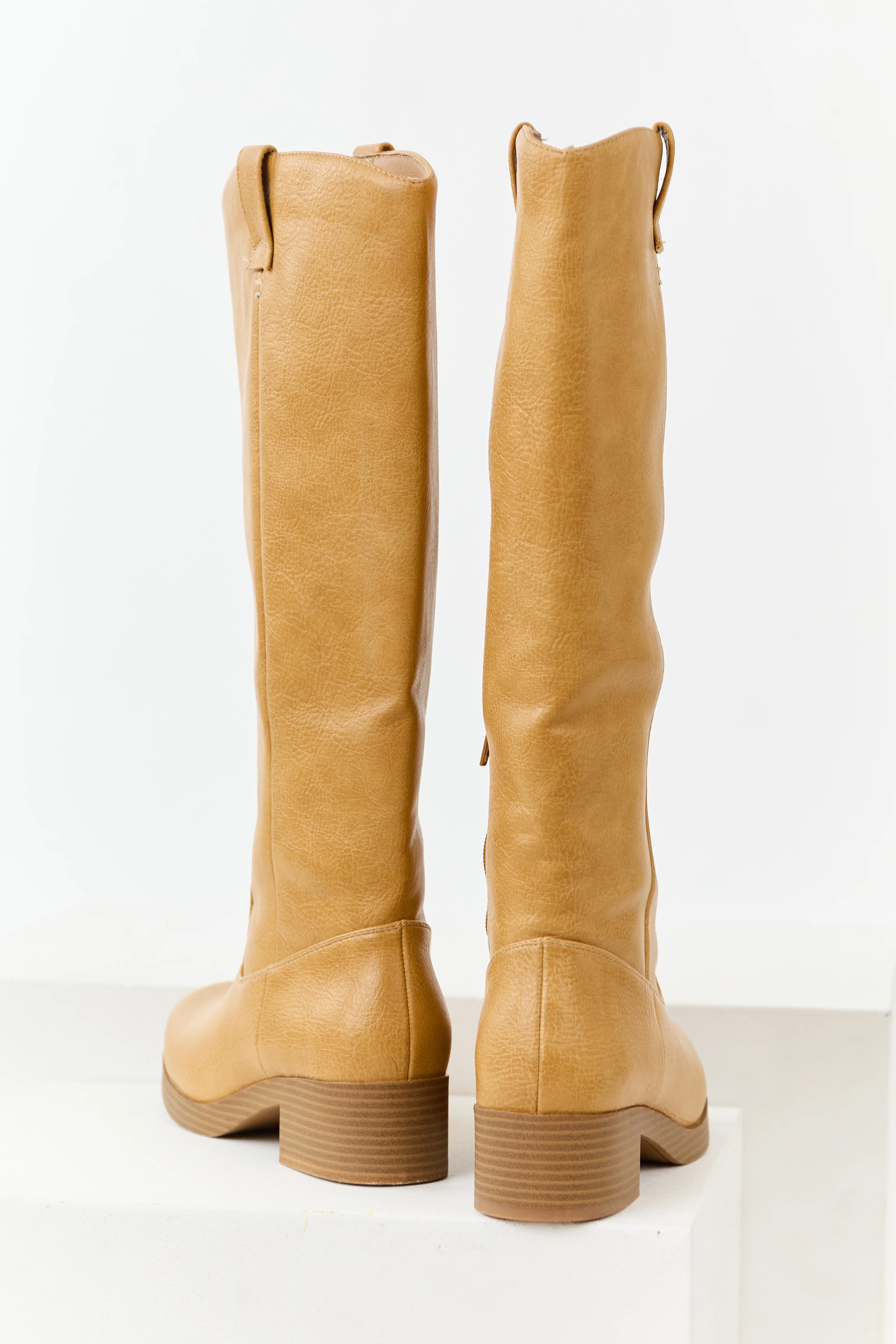 Chinese Laundry Copper Faux Leather Tall Boots - Image 4