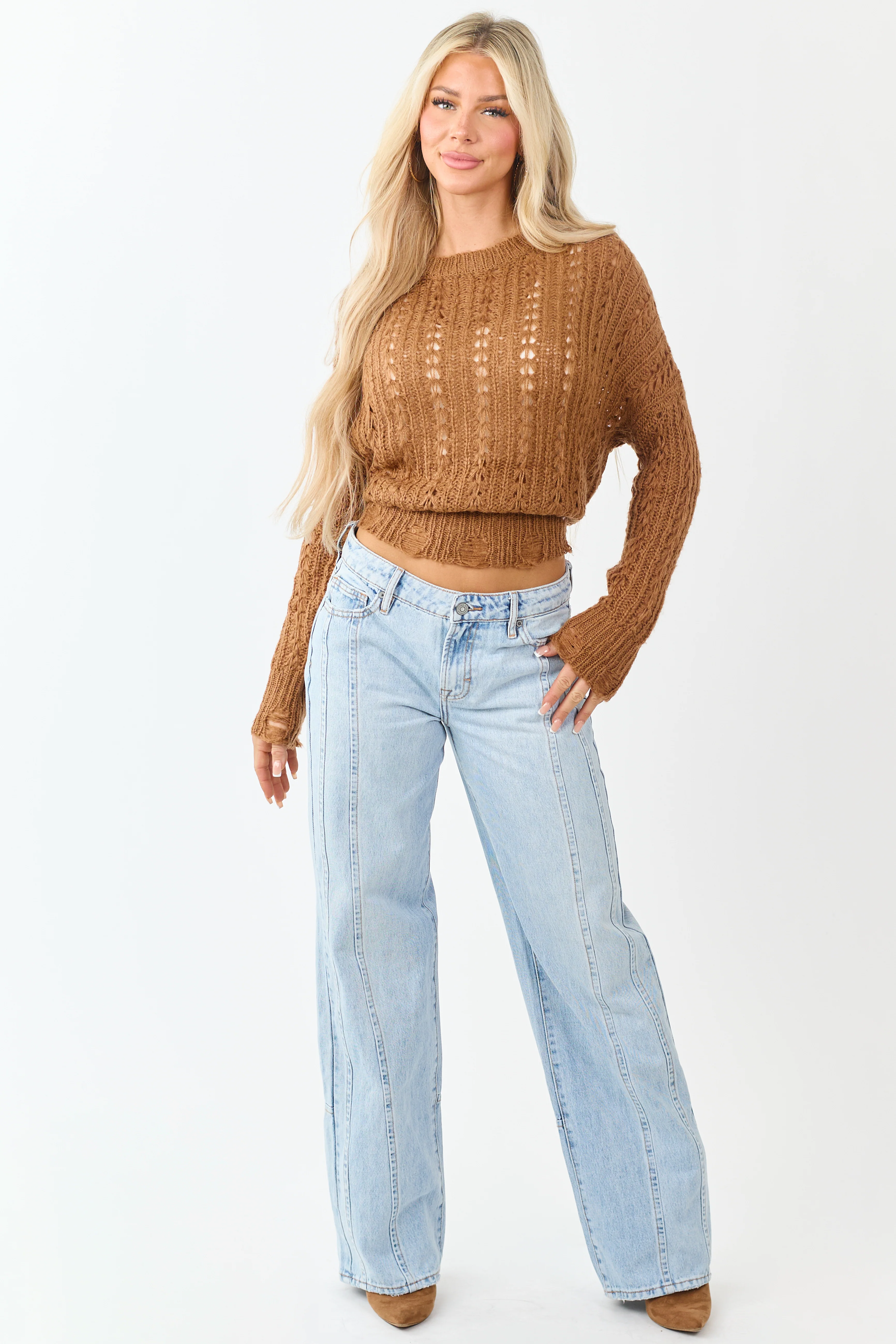 Hidden Light Wash Relaxed Straight Dad Jeans - Image 2