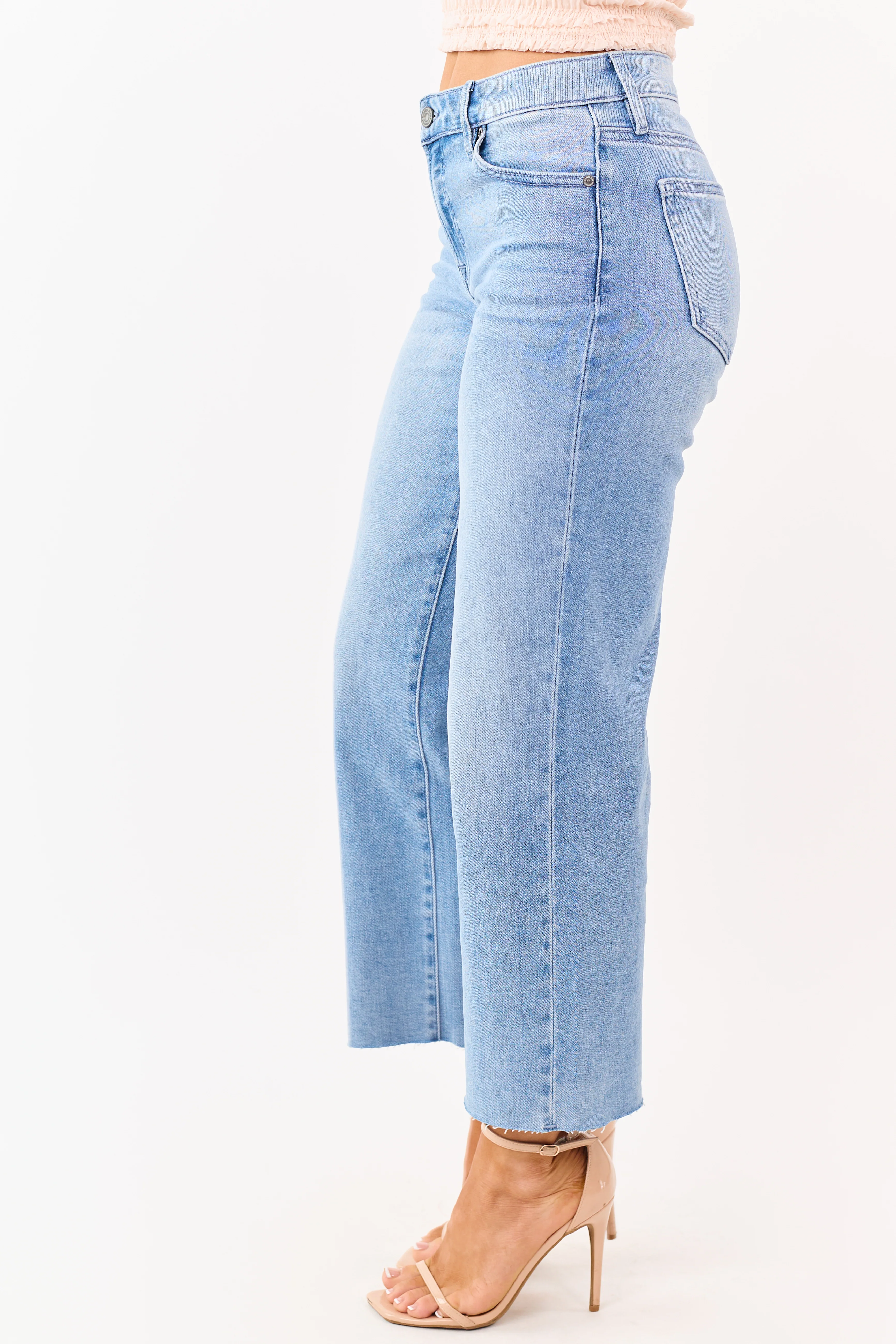 Hidden Premium Medium Wash Stretchy Straight Jeans - Image 3