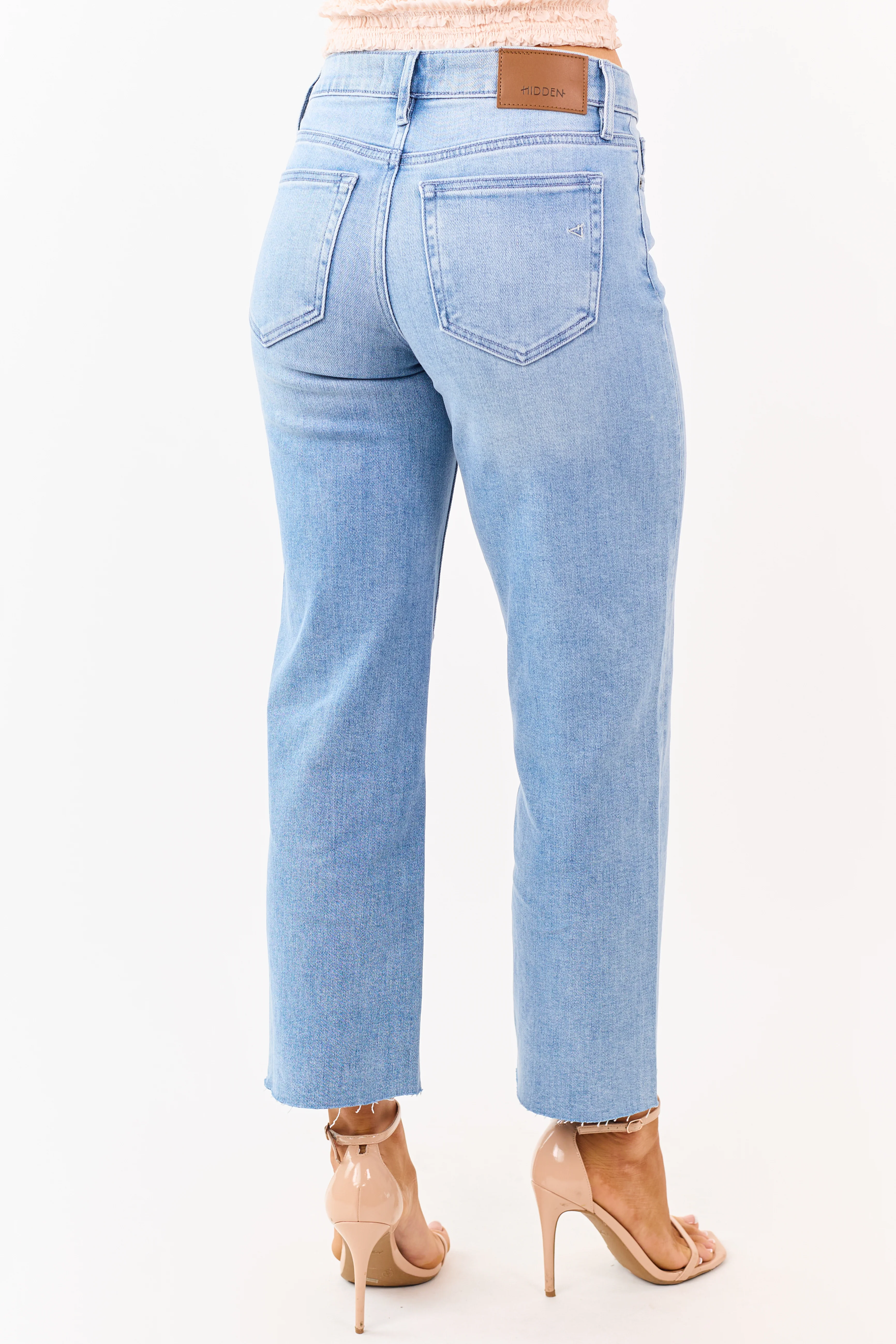 Hidden Premium Medium Wash Stretchy Straight Jeans - Image 4