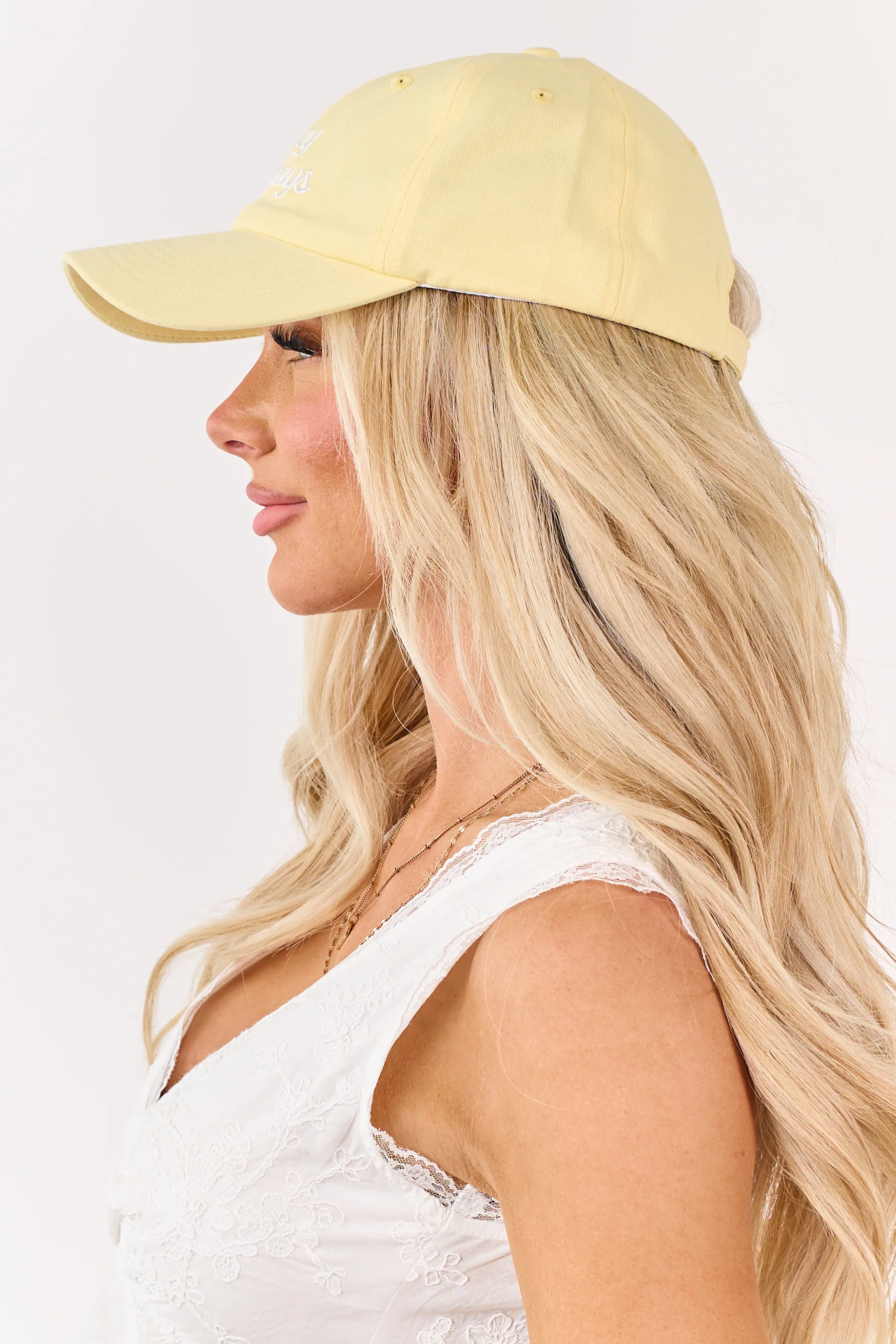 Honeysuckle "Lazy Sundays" Embroidered Baseball Cap - Image 2