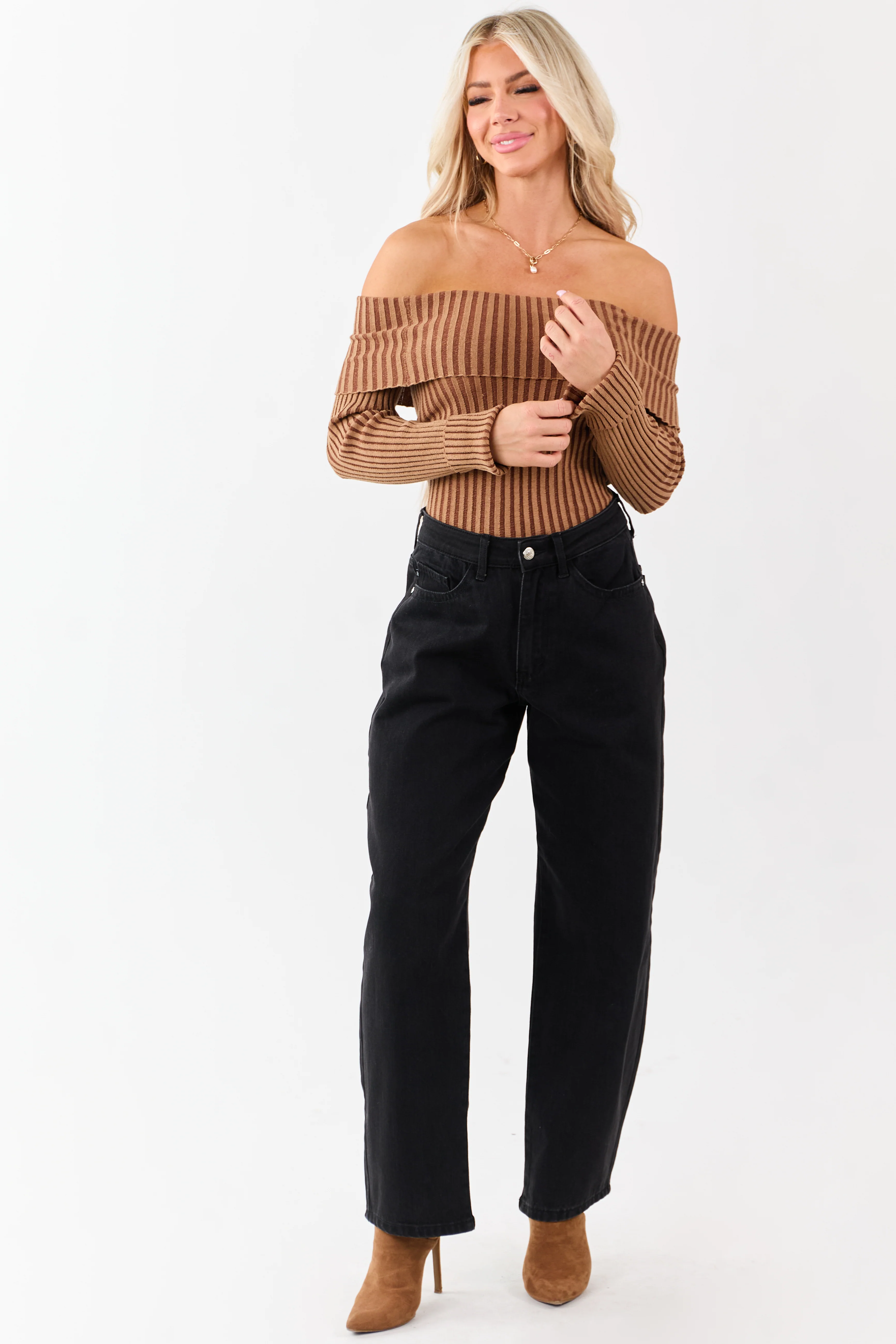Judy Blue Black Washed High Rise Barrel Jeans - Image 6