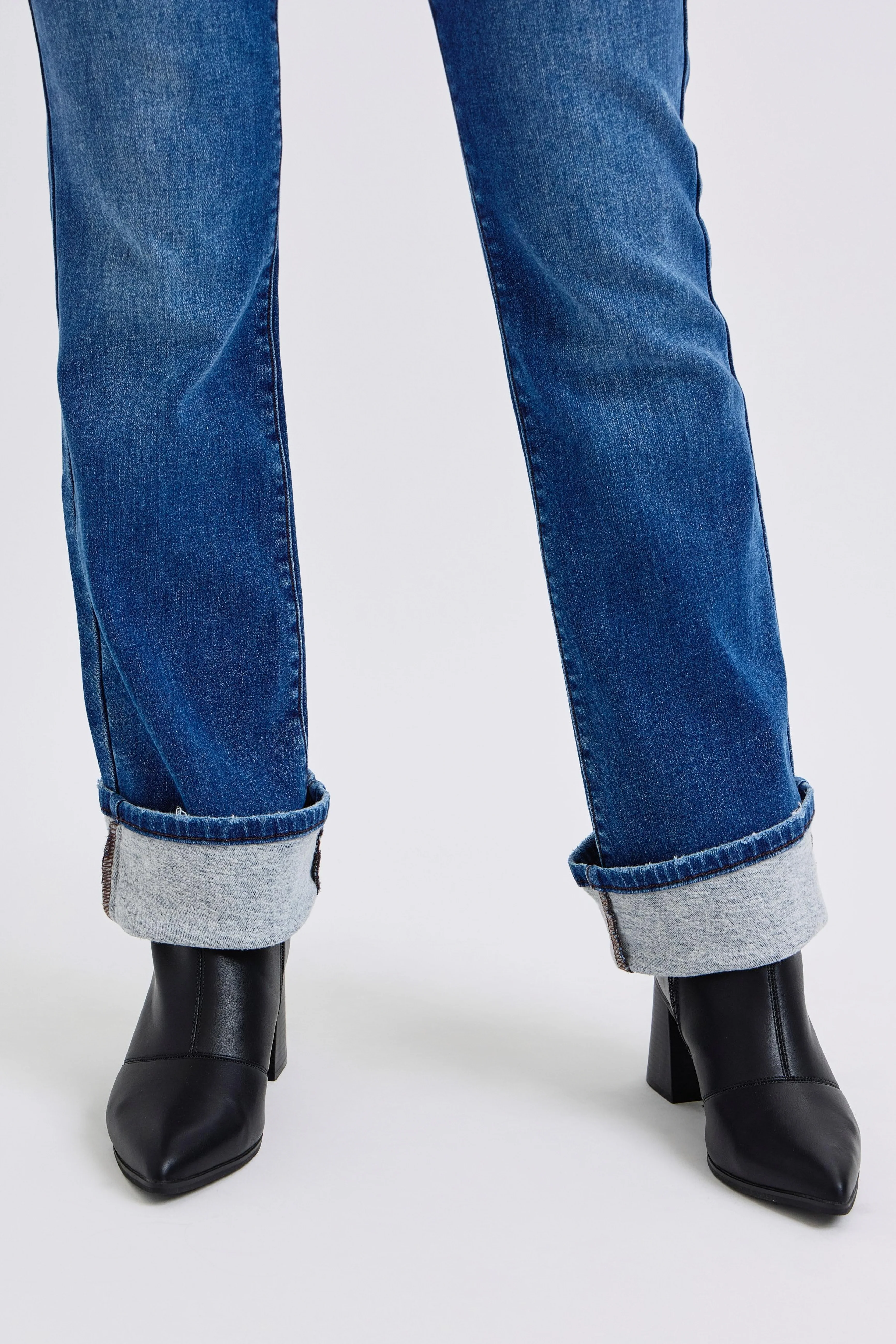 Judy Blue Dark Wash Thermal Lined Bootcut Jeans - Image 4