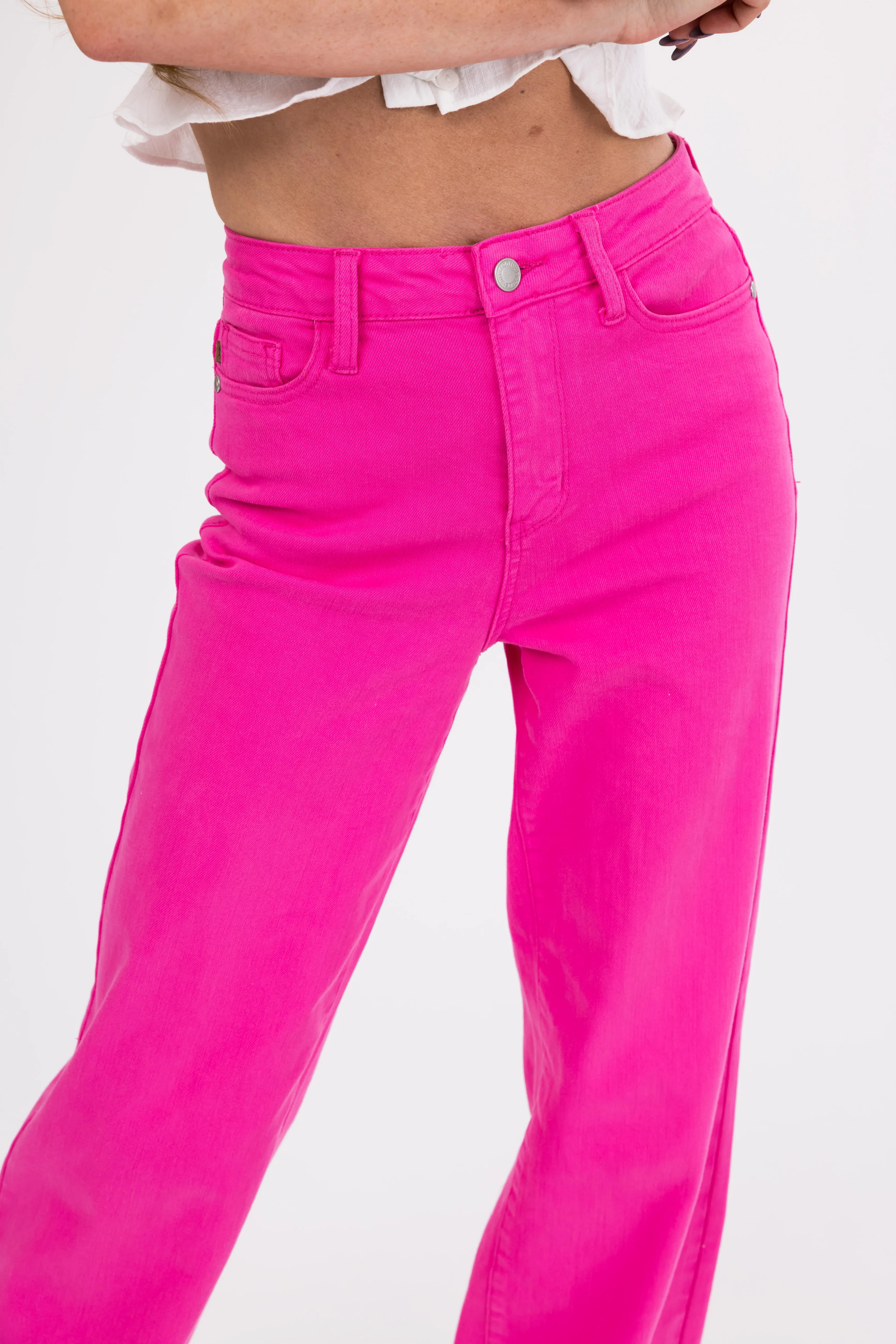 Judy Blue Magenta 90's Straight Leg Jeans - Image 3