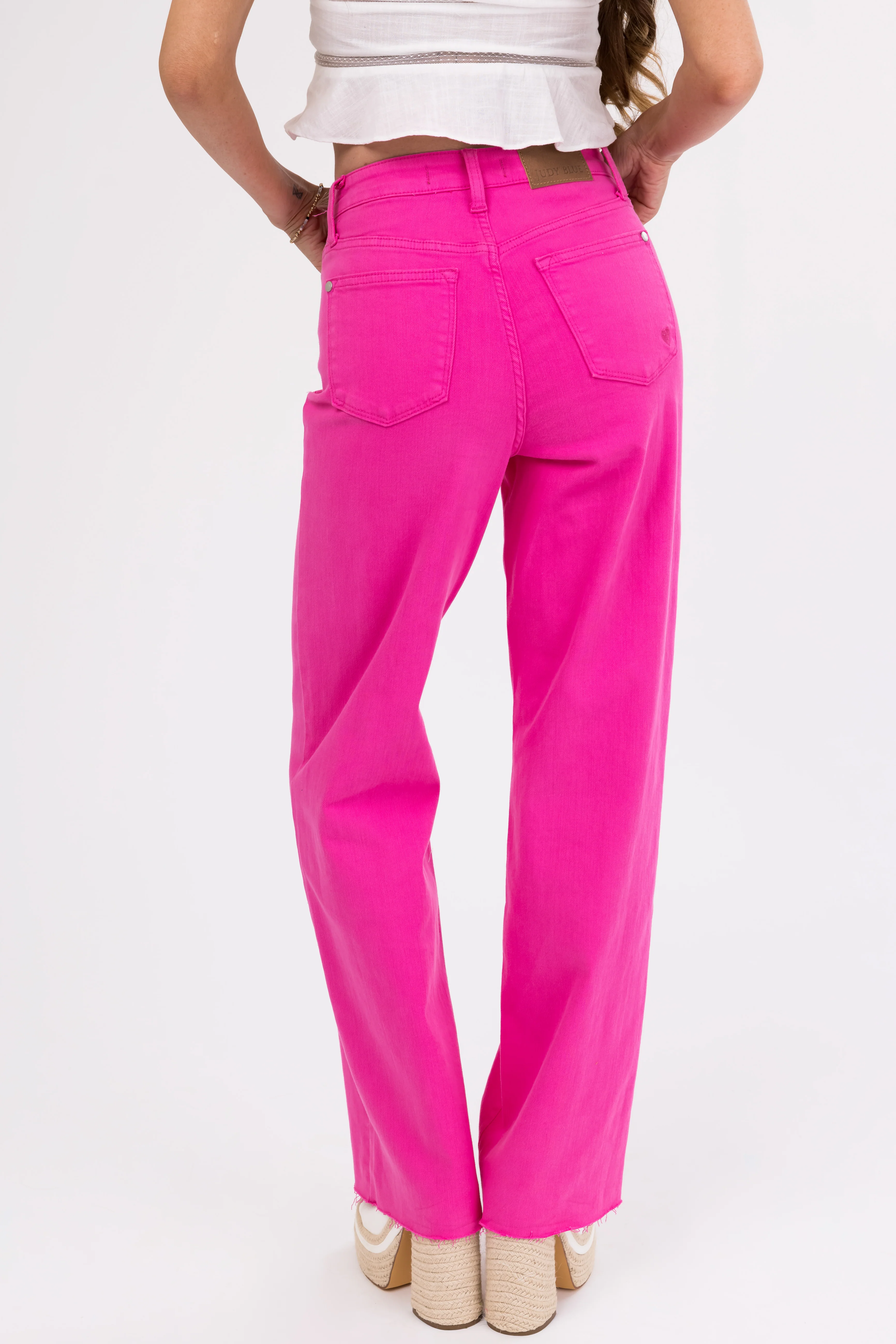 Judy Blue Magenta 90's Straight Leg Jeans - Image 5