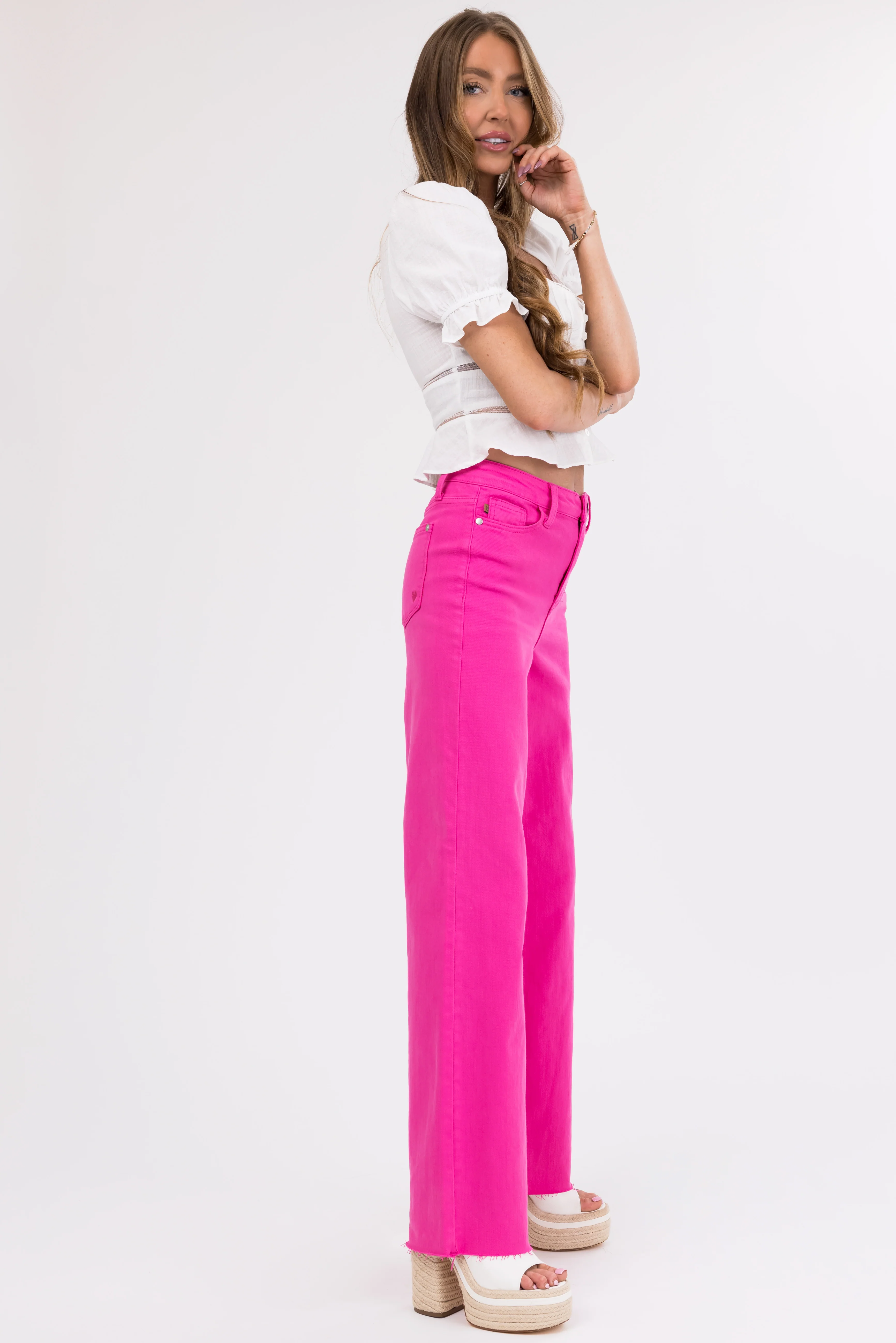 Judy Blue Magenta 90's Straight Leg Jeans - Image 7
