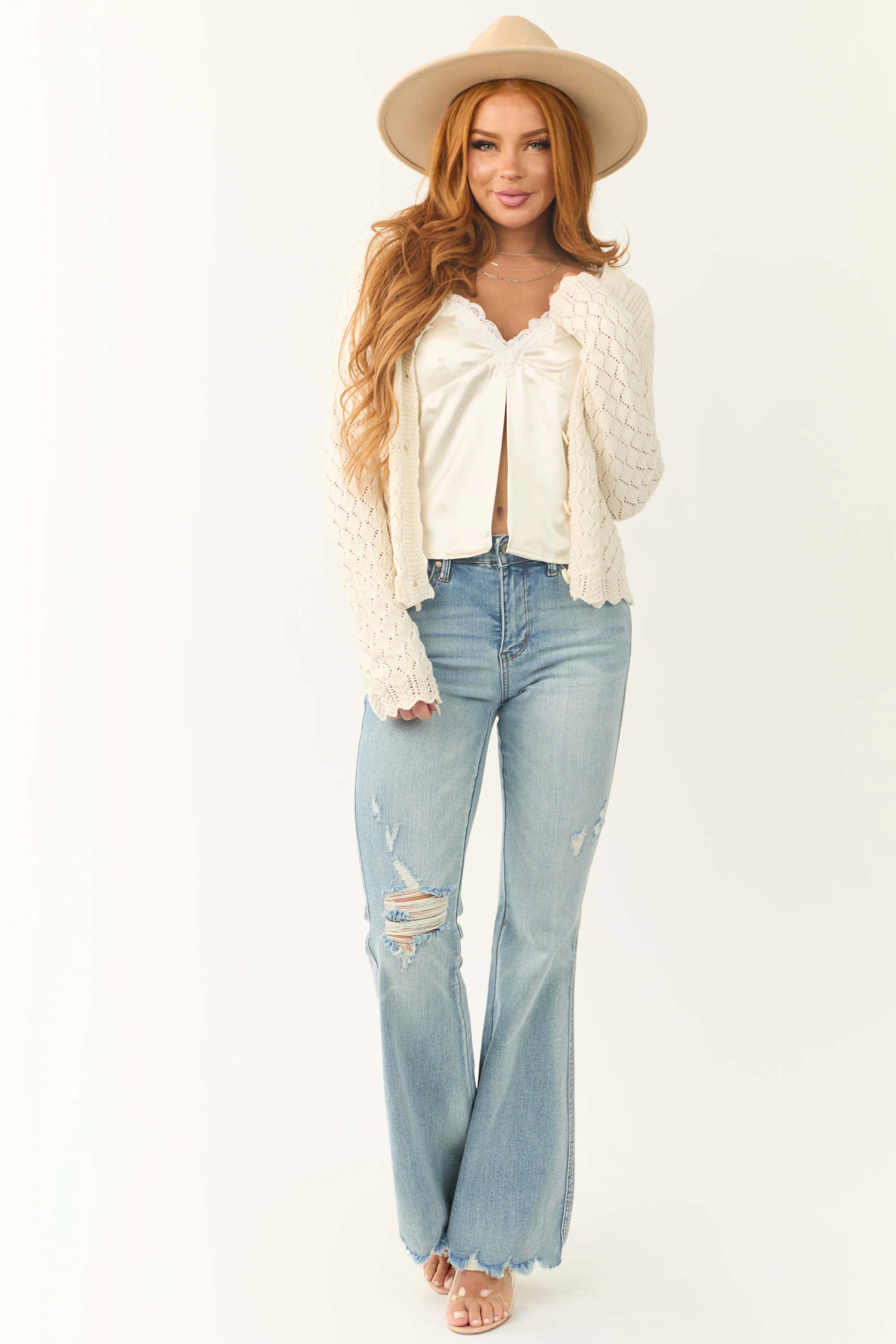 Judy Blue Tummy Control Medium Wash Flare Jeans - Image 6