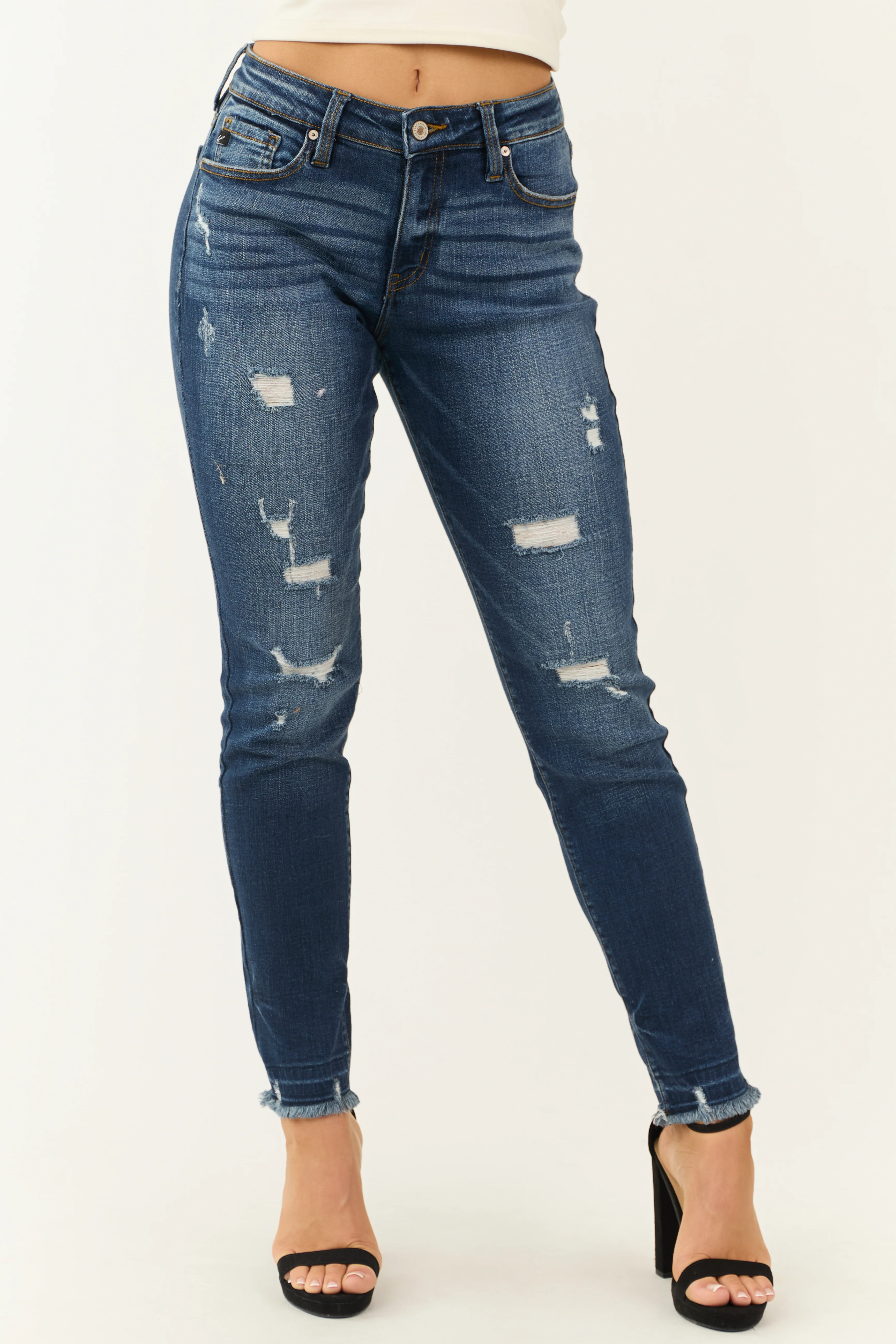 KanCan Dark Wash High Rise Skinny Jeans