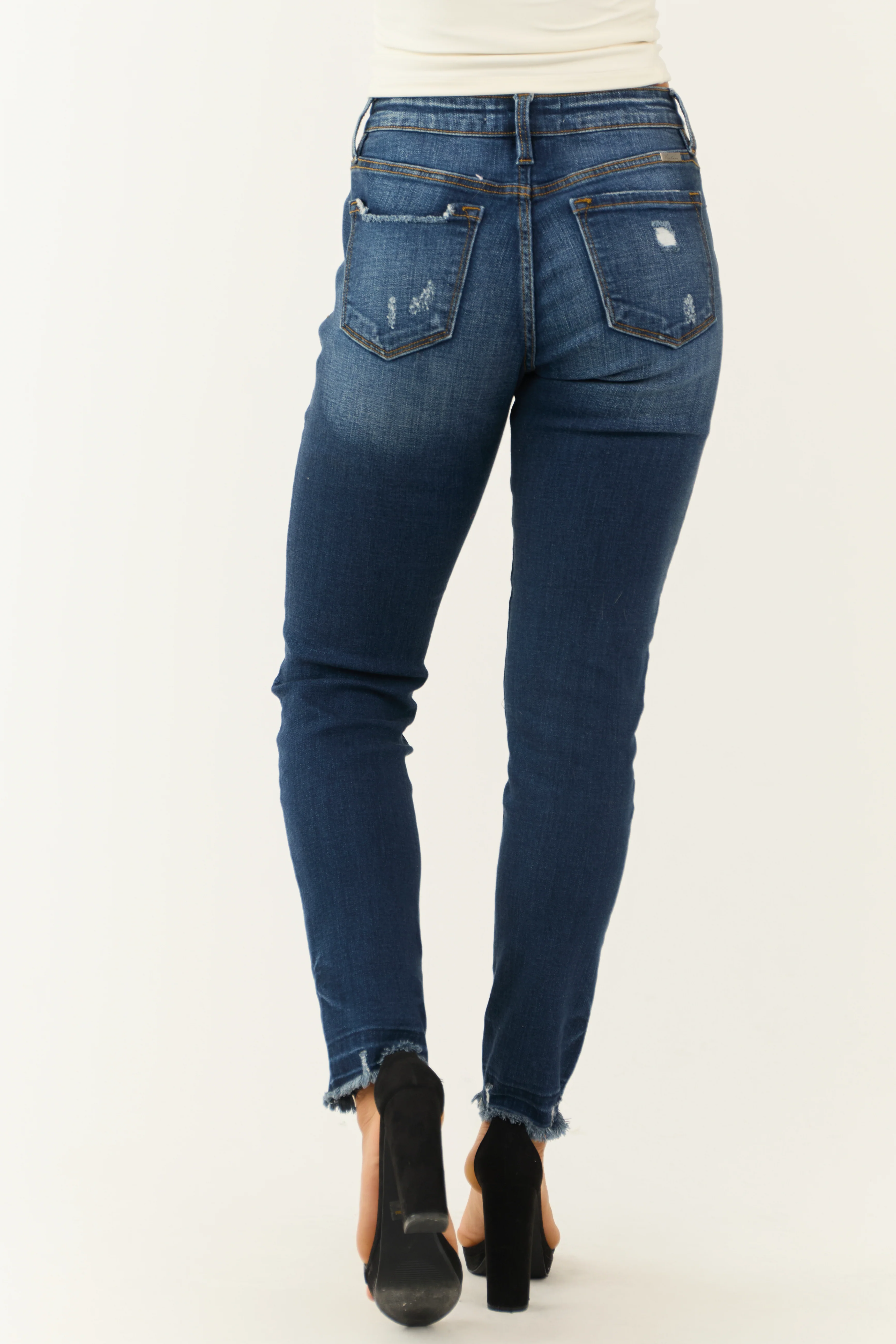 KanCan Dark Wash High Rise Skinny Jeans - Image 4