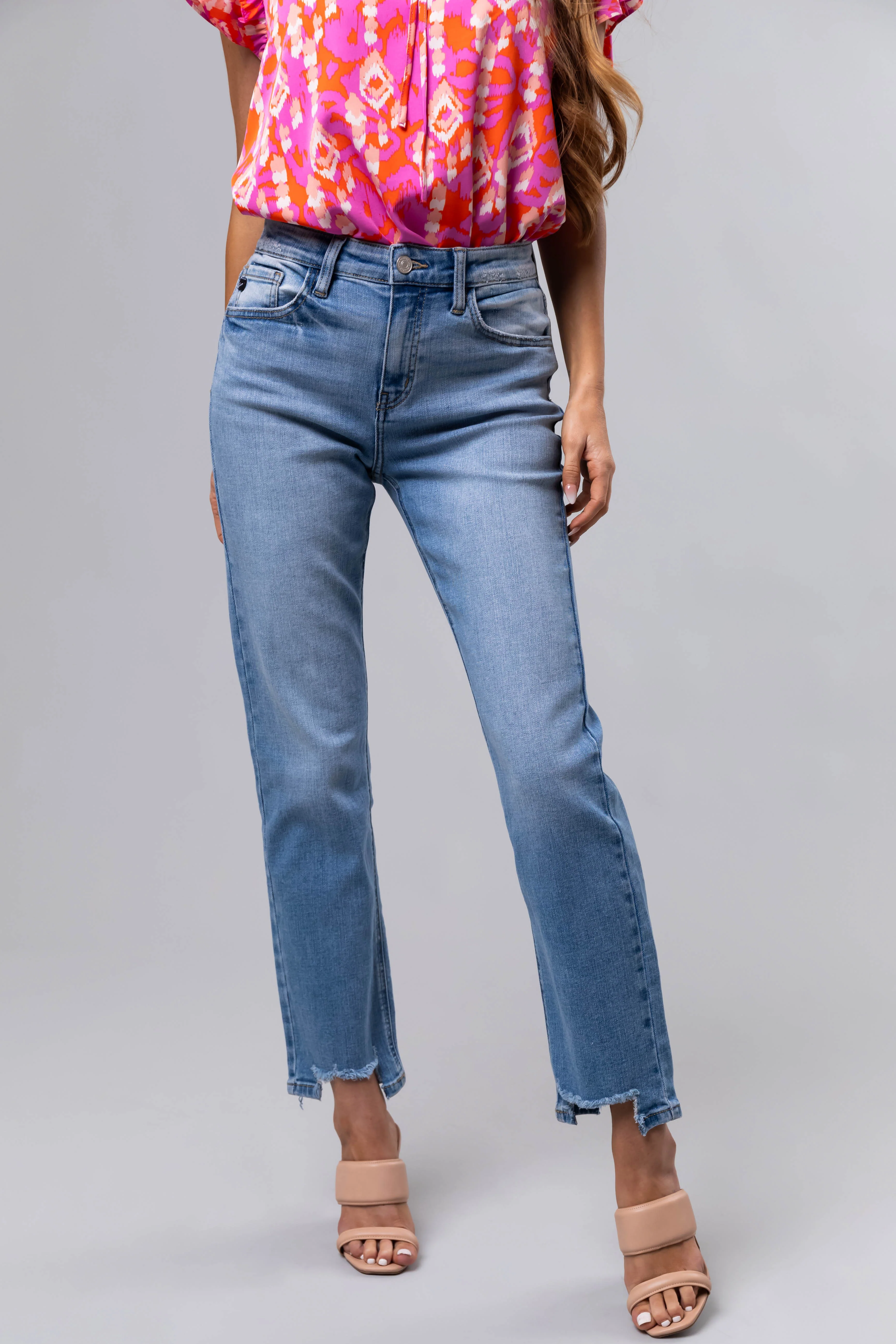KanCan High Rise Straight Leg Jeans - Image 2