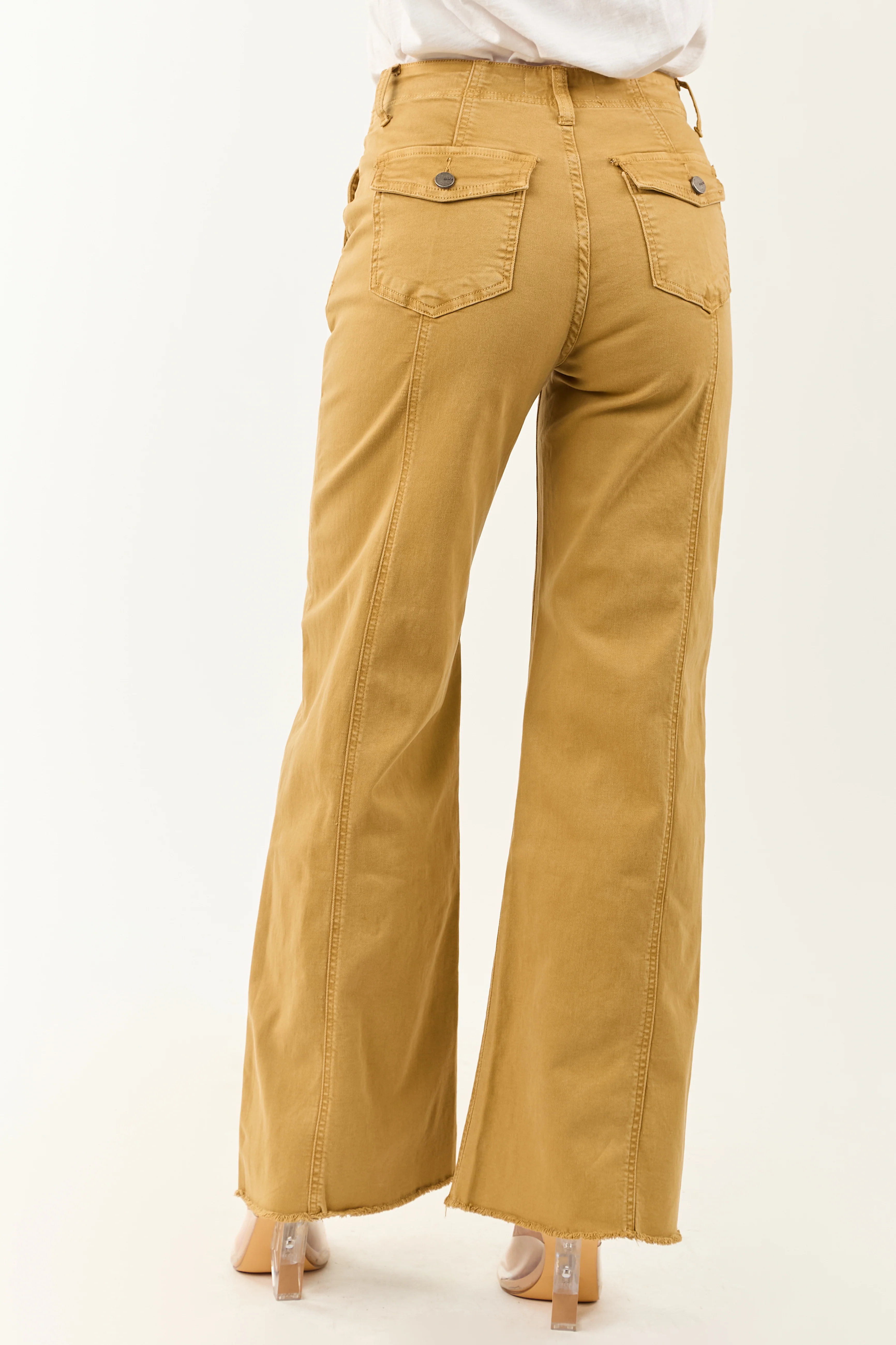 Mica Denim Desert Wide Leg High Rise Stretchy Jeans - Image 4