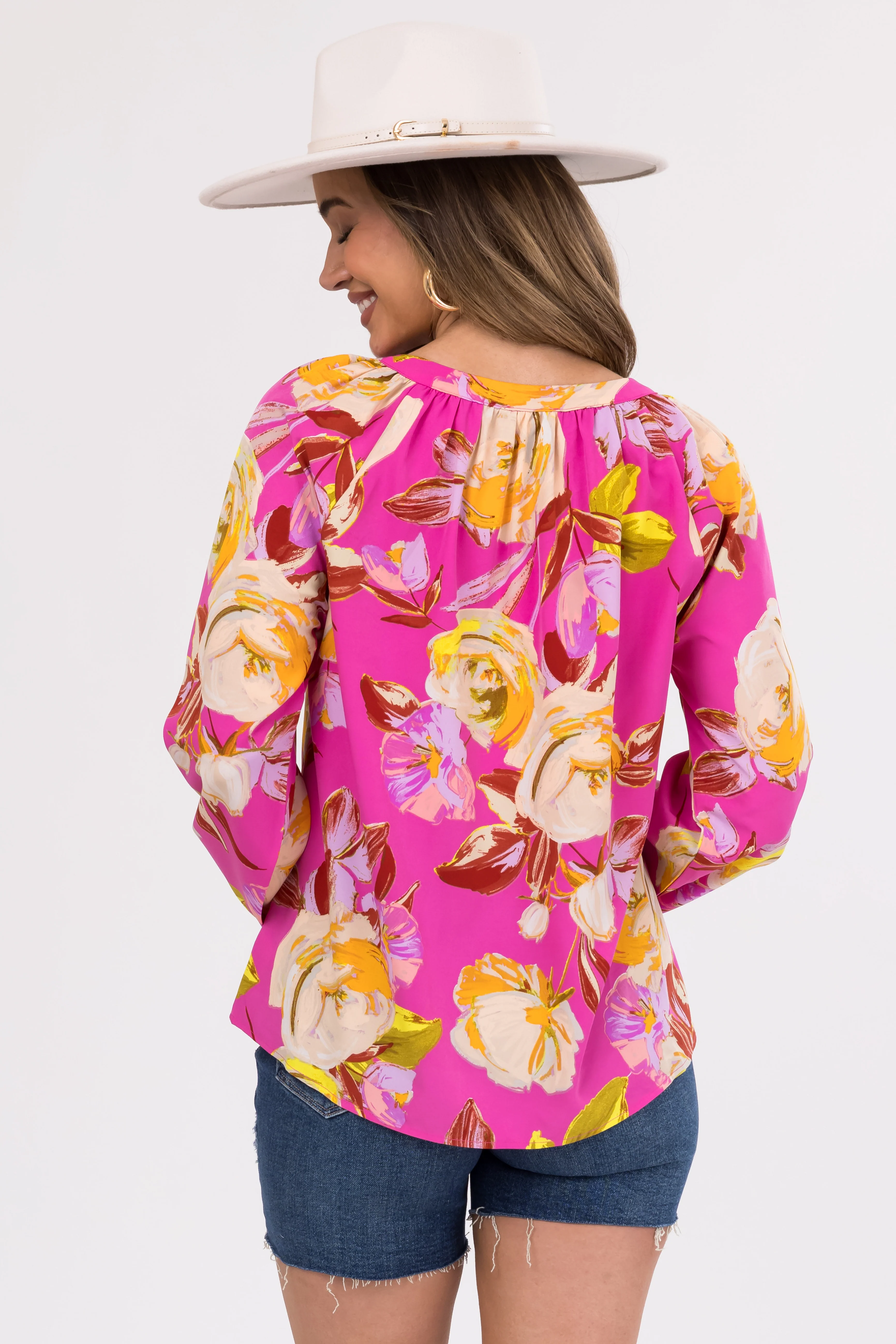 Mulberry Large Floral Print Blouse - Image 4