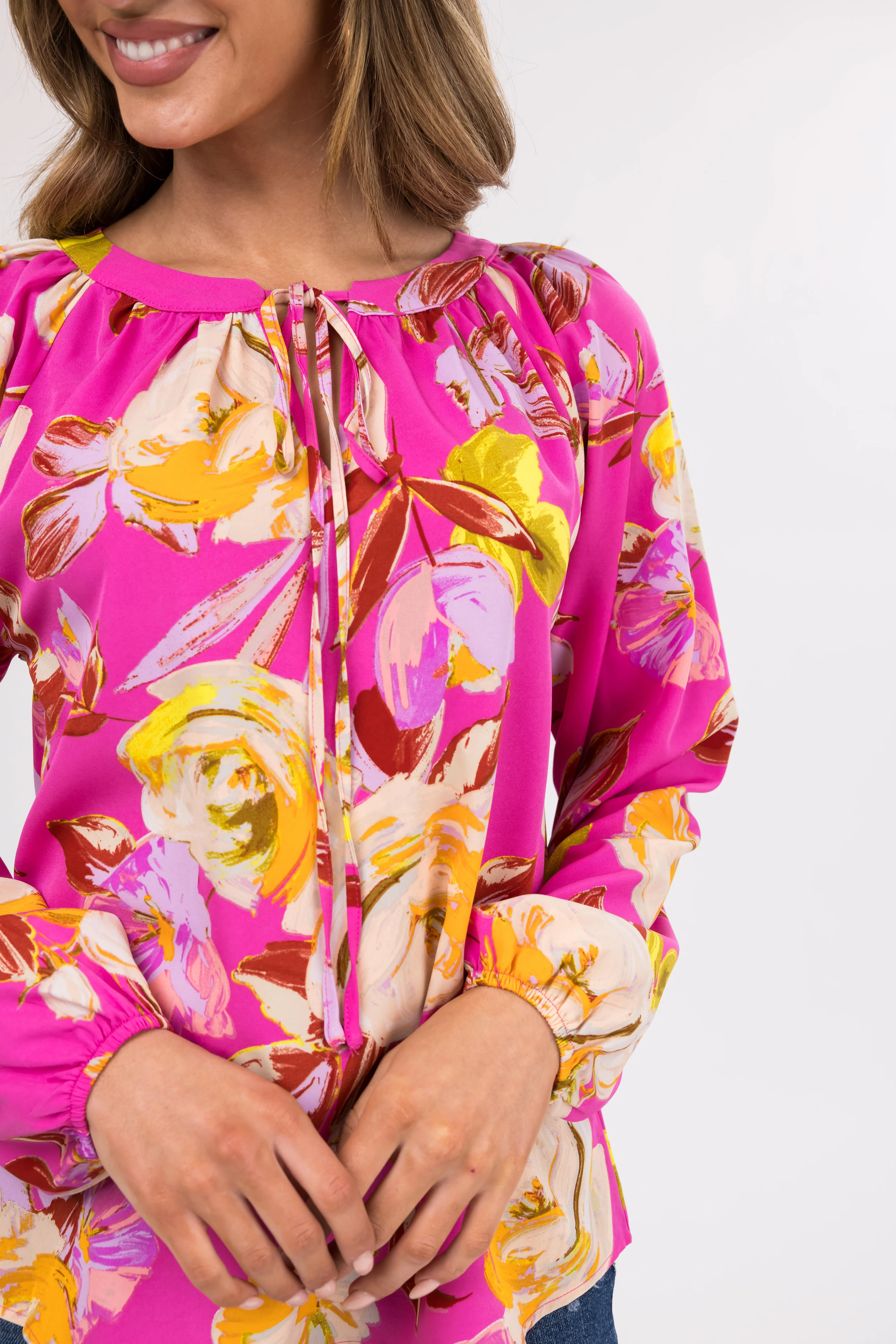 Mulberry Large Floral Print Blouse - Image 5