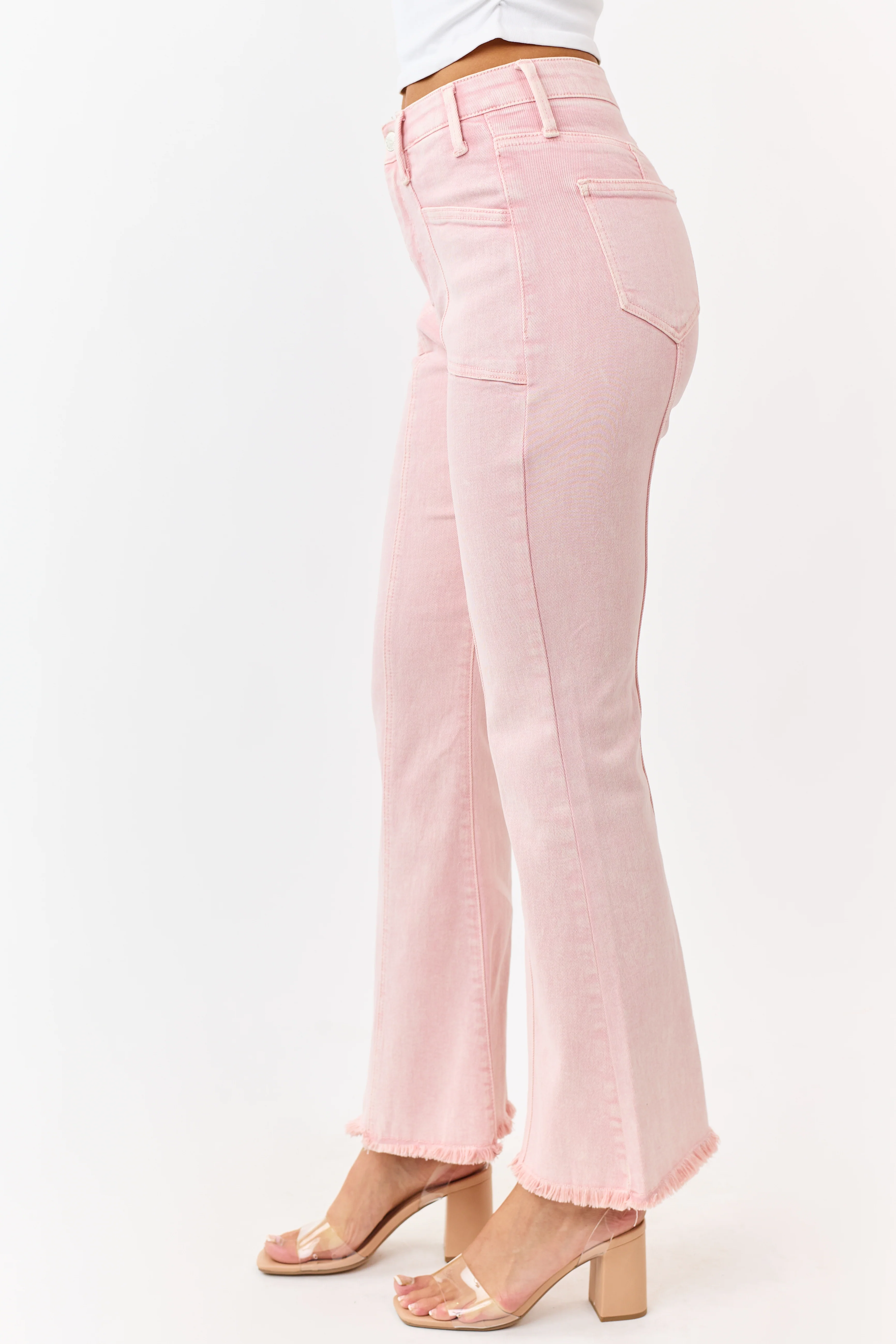 Saige Cherry Blossom Tummy Control Bootcut Jeans - Image 3