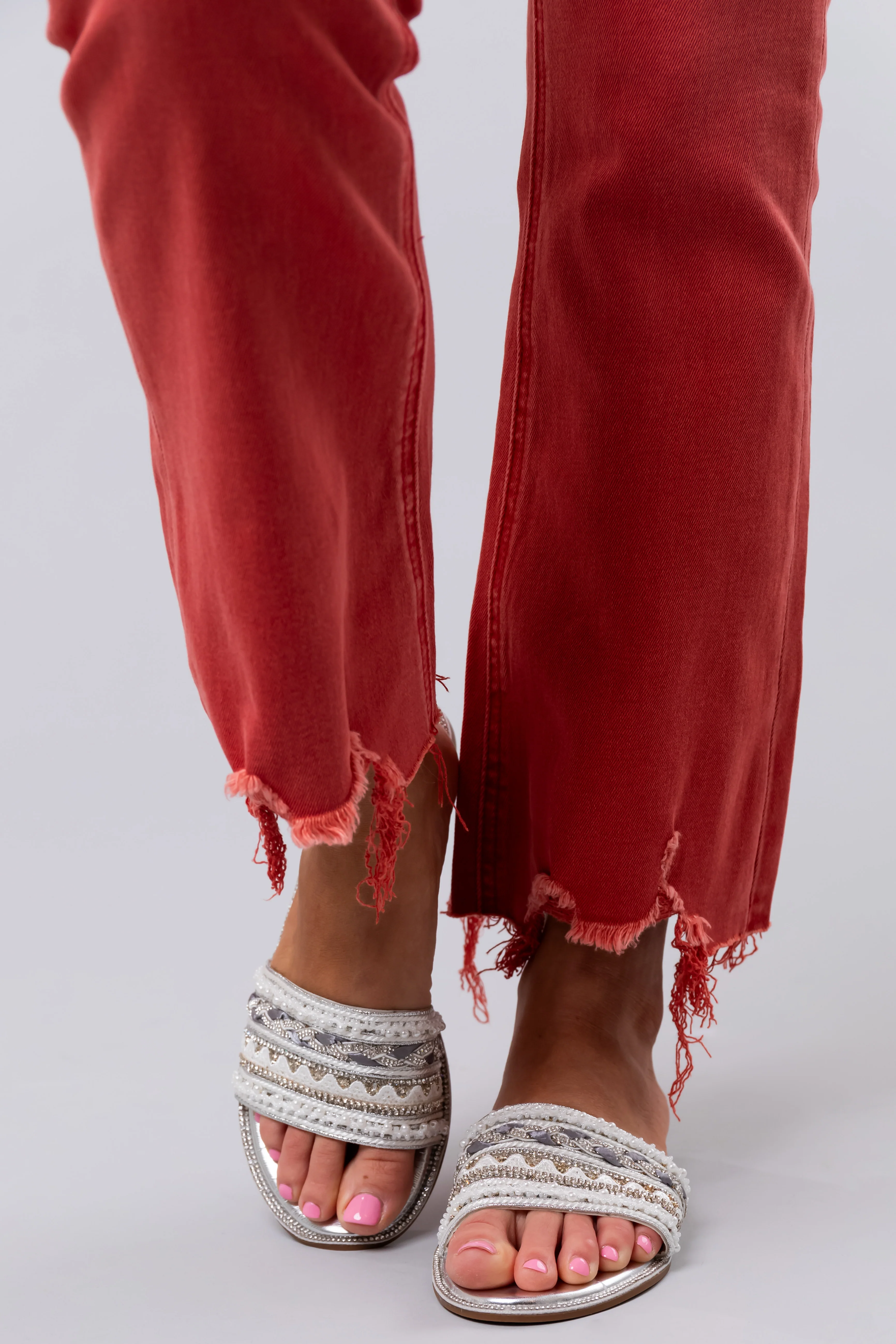Silver Multi Embellished Strap Sandals - Image 3