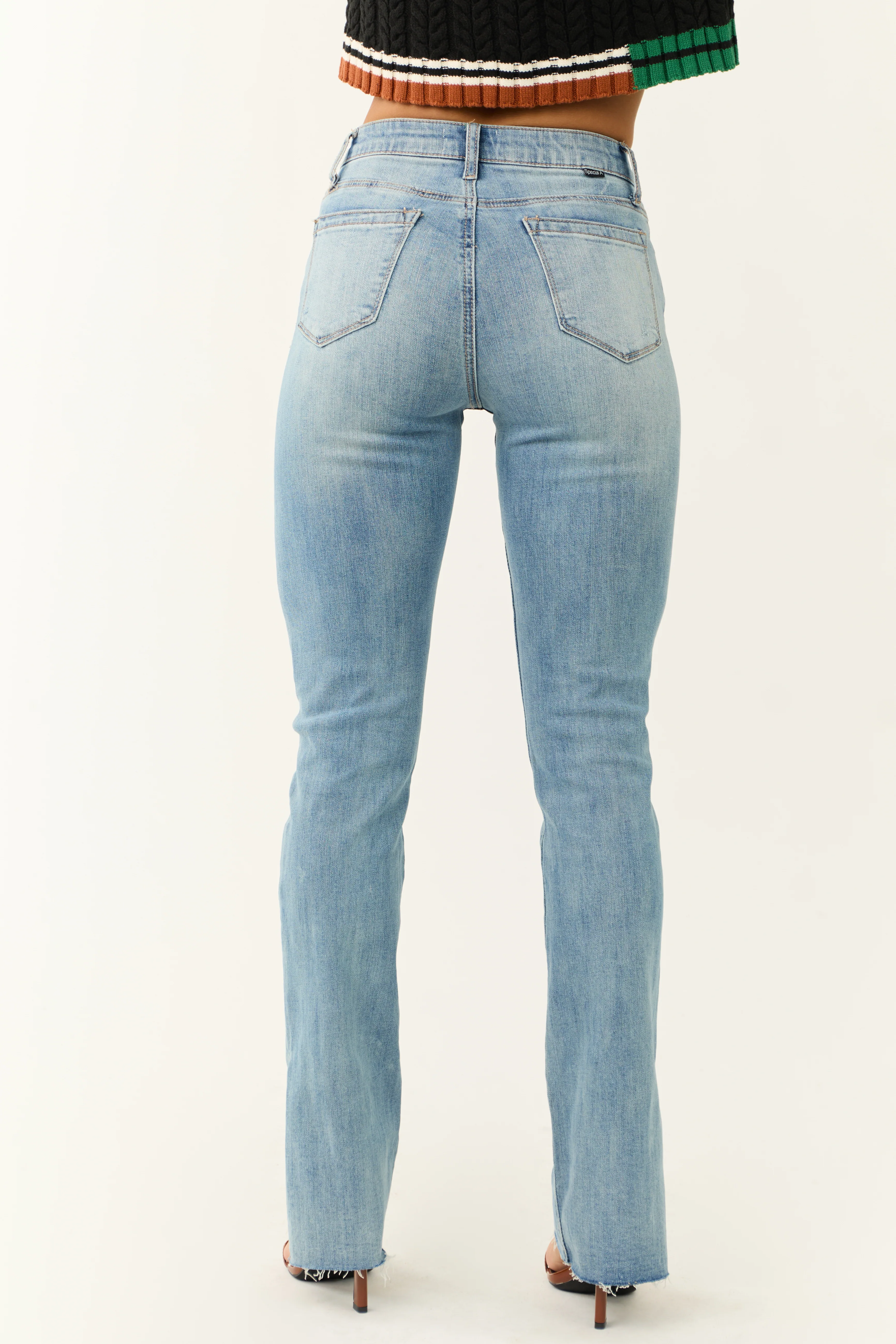 Special A Tummy Control Slim Bootcut Jeans - Image 4