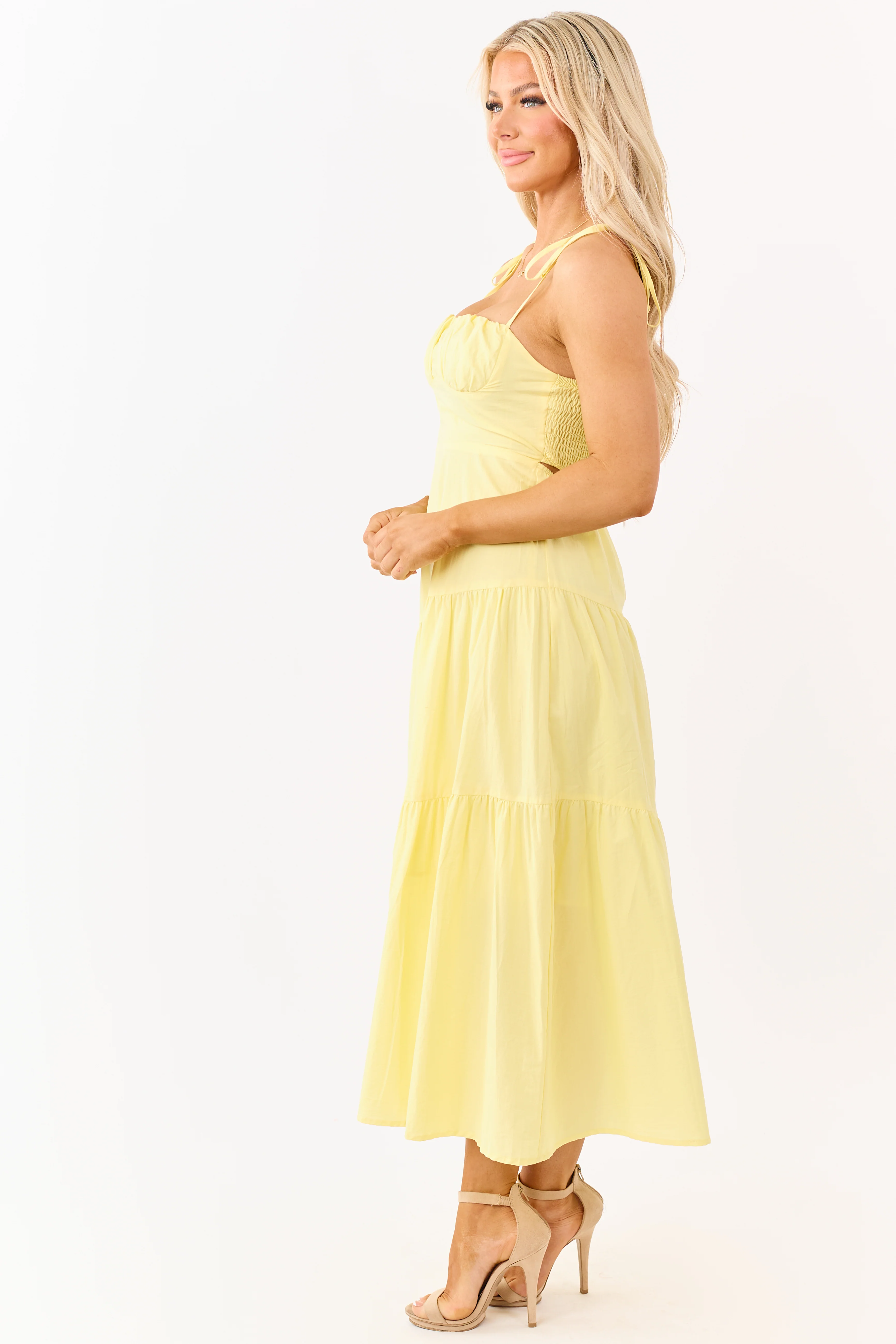 Sunshine Cotton Tiered Sleeveless Maxi Dress - Image 4