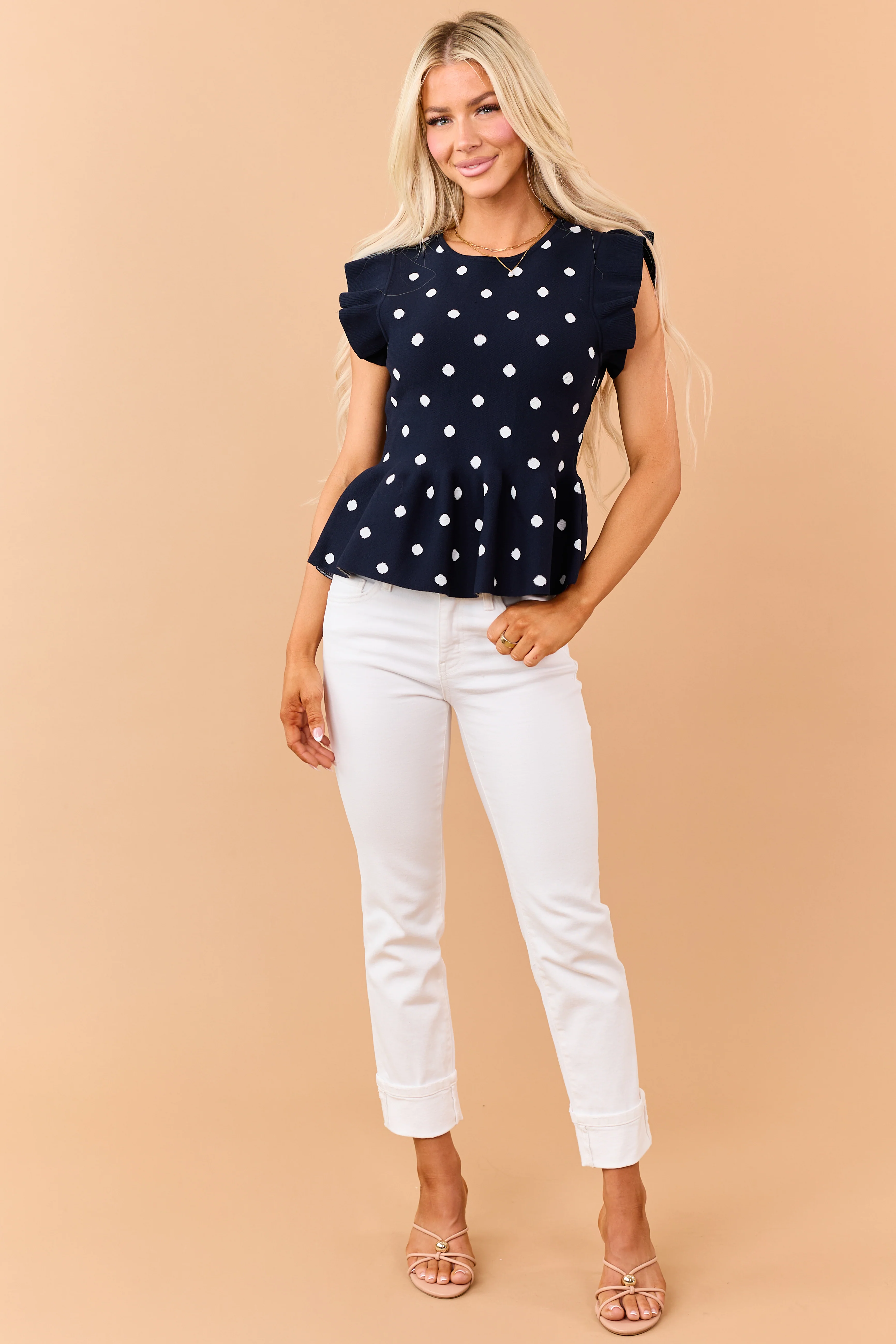Vervet Ivory Mid Rise Slim Straight Stretch Jeans - Image 7